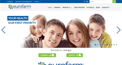 Desktop Screenshot of eurofarm-spa.com